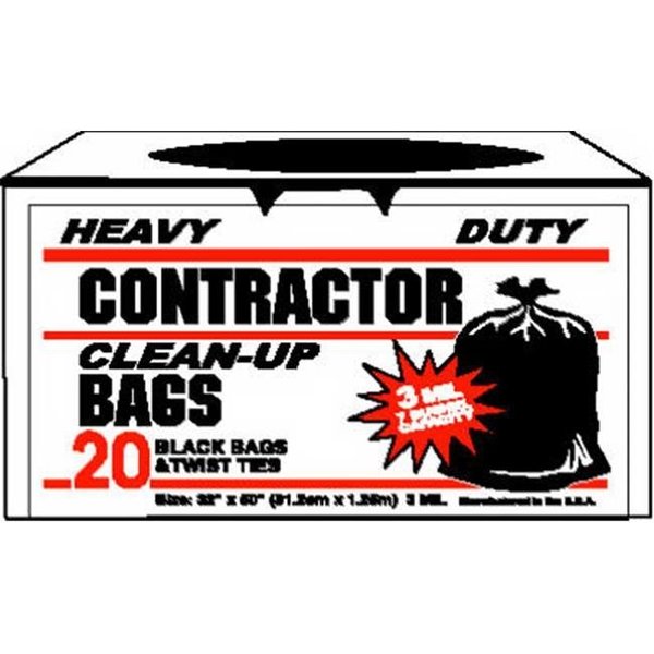 Primrose Plastics Primrose Plastics 11520-EAST 20 Count; Heavy Duty Contractor Garbage & Refuse Bag 322842